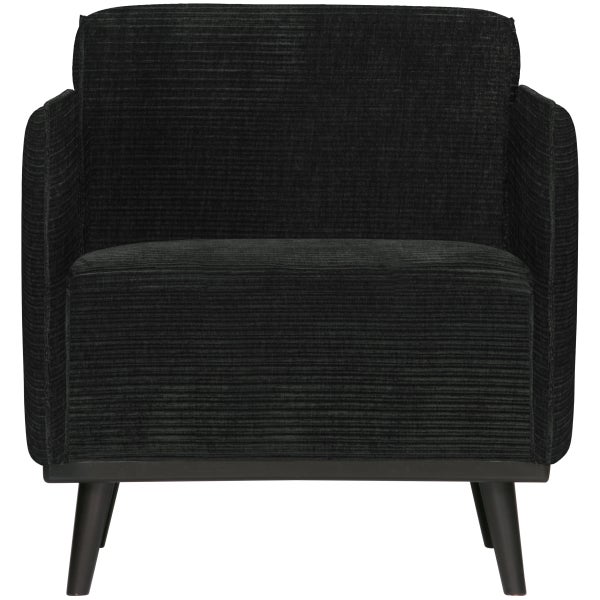 De Eekhoorn STATEMENT FAUTEUIL MET ARM RIBSTOF GRAFIET