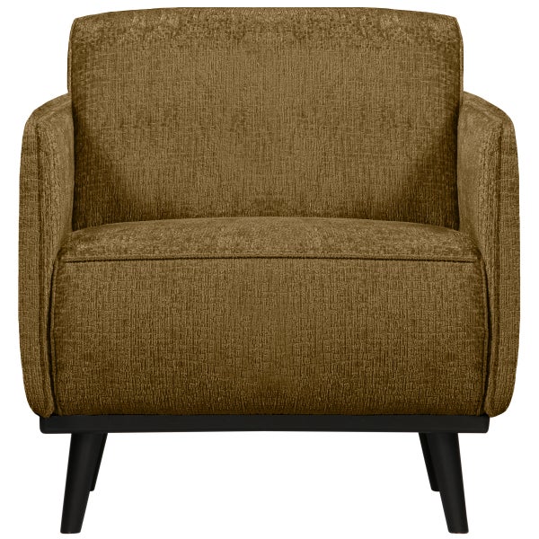 de eekhoorn STATEMENT FAUTEUIL MET ARM STRUCTURE VELVET BRASS