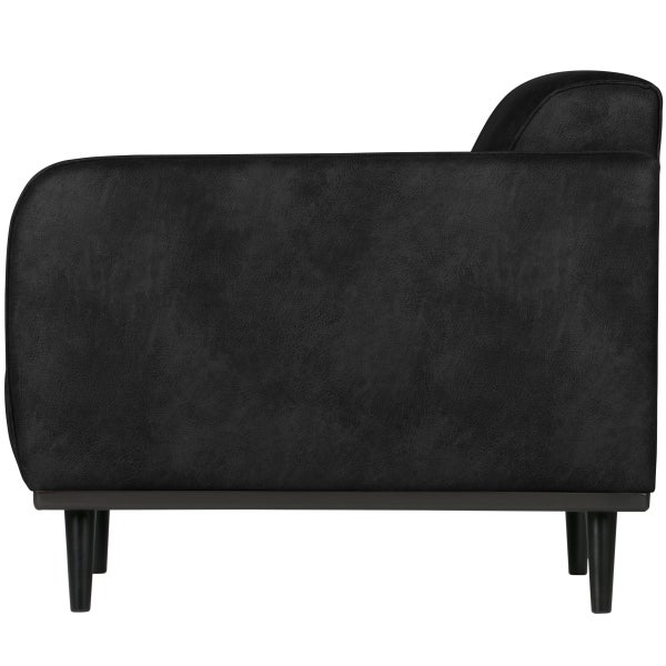 de eekhoorn STATEMENT FAUTEUIL MET ARM SUEDINE ZWART