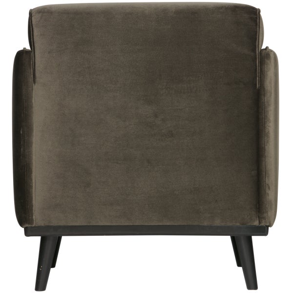 De Eekhoorn STATEMENT FAUTEUIL MET ARM VELVET WARM GROEN