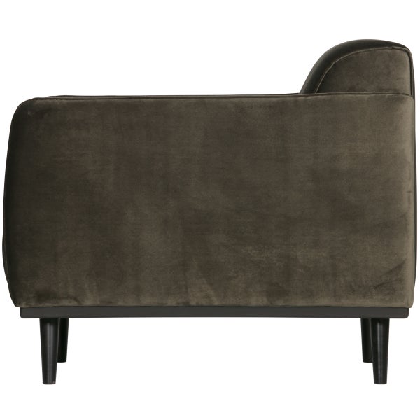 de eekhoorn STATEMENT FAUTEUIL MET ARM VELVET WARM GROEN