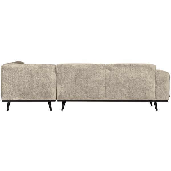 De Eekhoorn STATEMENT HOEKBANK RECHTS STRUCTURE VELVET WHEATFIELD