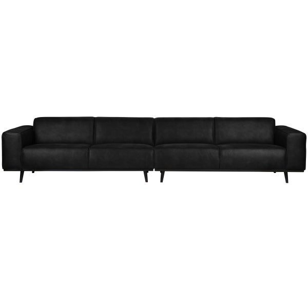 De Eekhoorn STATEMENT XL 4-ZITS BANK 372 CM SUEDINE ZWART
