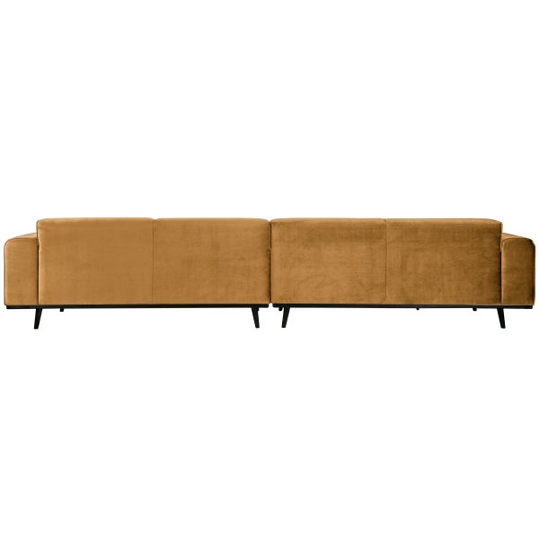 De Eekhoorn STATEMENT XL 4-ZITS BANK 372 CM VELVET HONINGGEEL