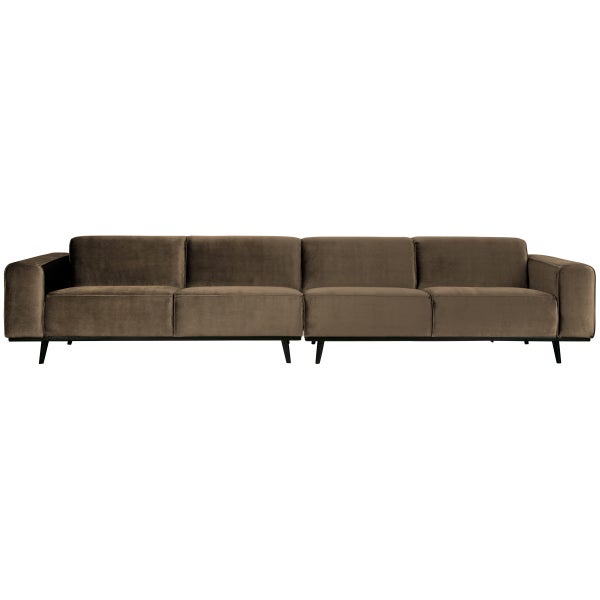 De Eekhoorn STATEMENT XL 4-ZITS BANK 372 CM VELVET TAUPE