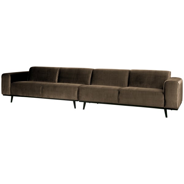 de eekhoorn STATEMENT XL 4-ZITS BANK 372 CM VELVET TAUPE