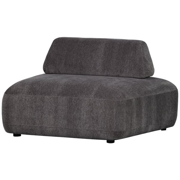De Eekhoorn STERCK FAUTEUIL MET VERPLAATSBARE RUGLEUNING CHARCOAL