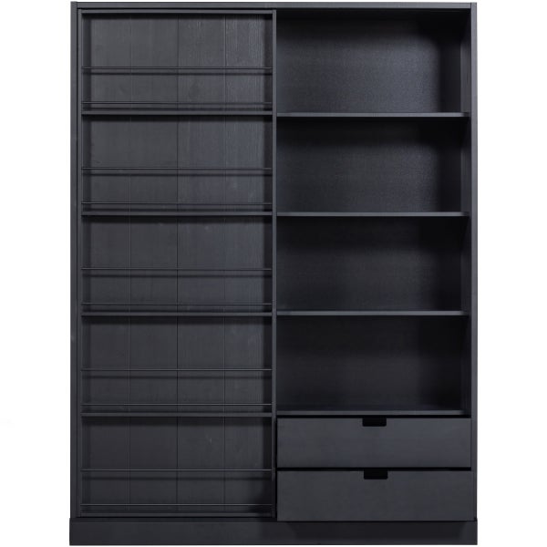 De Eekhoorn SWING SCHUIFDEURKAST GRENEN GESCHUURD MATZWART [fsc]