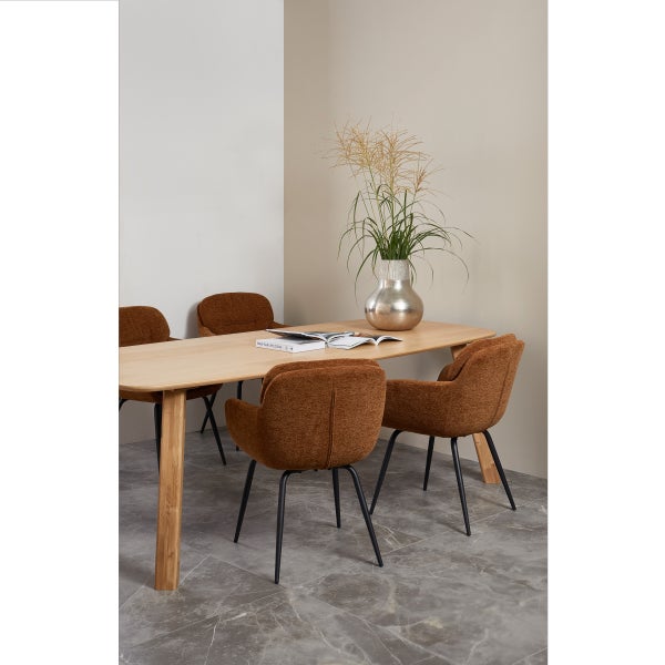 De Eekhoorn TABLO EETTAFEL DEENS OVAAL DL 220X100 CM TRANSPARANT [fsc]