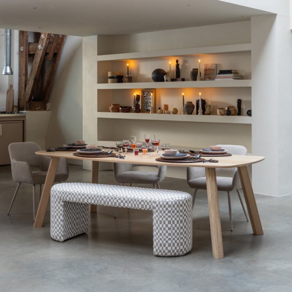 De Eekhoorn TABLO EETTAFEL DEENS OVAAL DL 220X100 CM TRANSPARANT [fsc]