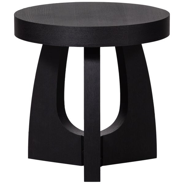 de eekhoorn TALA BIJZETTAFEL MDF FINEER ZWART 45XØ45 CM