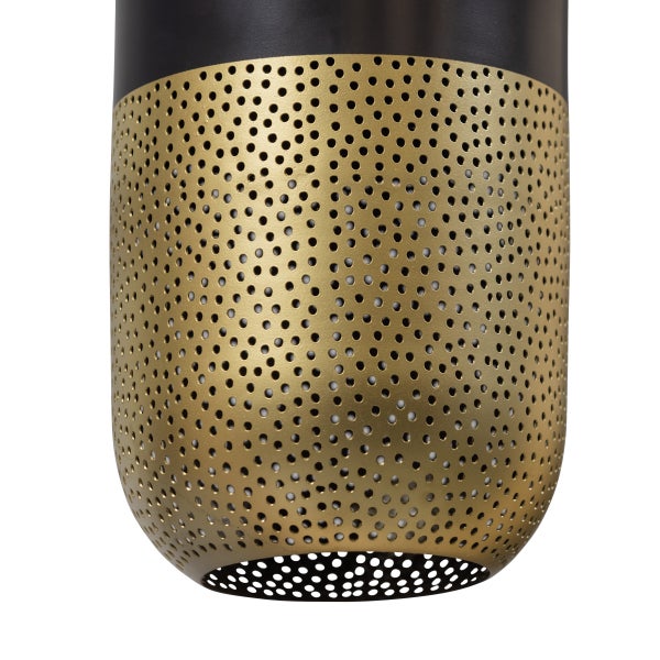 de eekhoorn TIRSA HANGLAMP 46 CM METAAL ZWART/MESSING