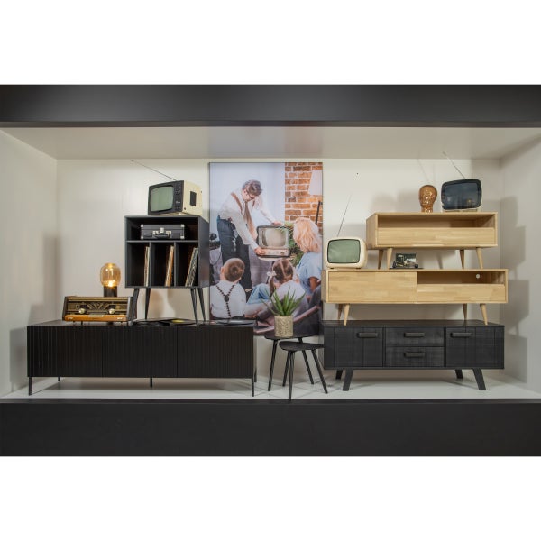 De Eekhoorn TYGO TV MEUBEL 150 CM EIKEN MET RETRO POTEN [fsc]