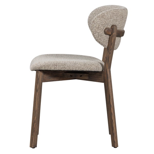 de eekhoorn UDAR EETKAMERSTOEL MET HOUTEN FRAME DONKERBRUIN