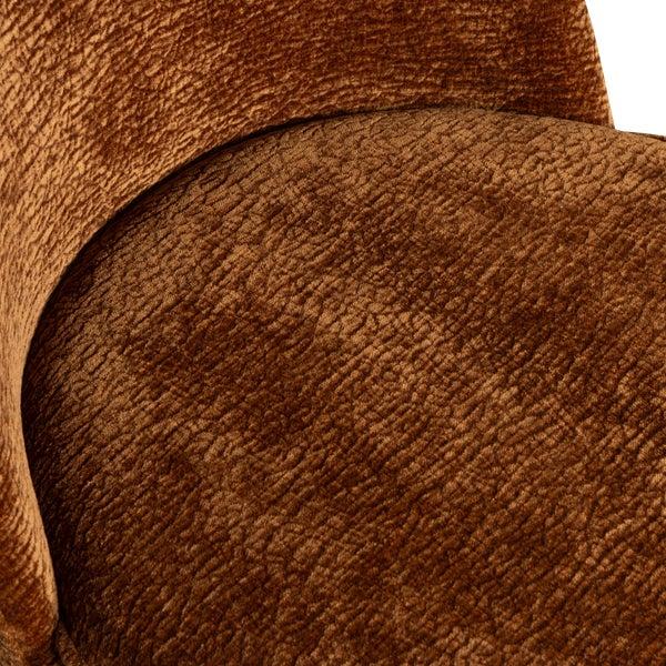 De Eekhoorn VOGUE BARSTOEL 65 CM 3D CHENILLE MIDDENBRUIN