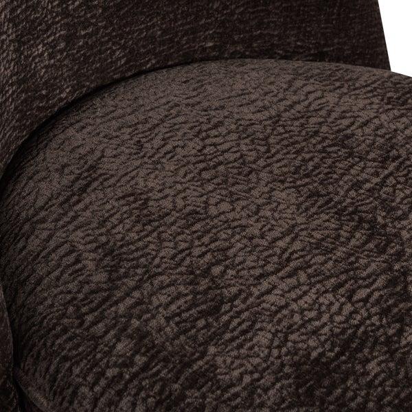 De Eekhoorn VOGUE BARSTOEL 80 CM 3D CHENILLE DONKERBRUIN