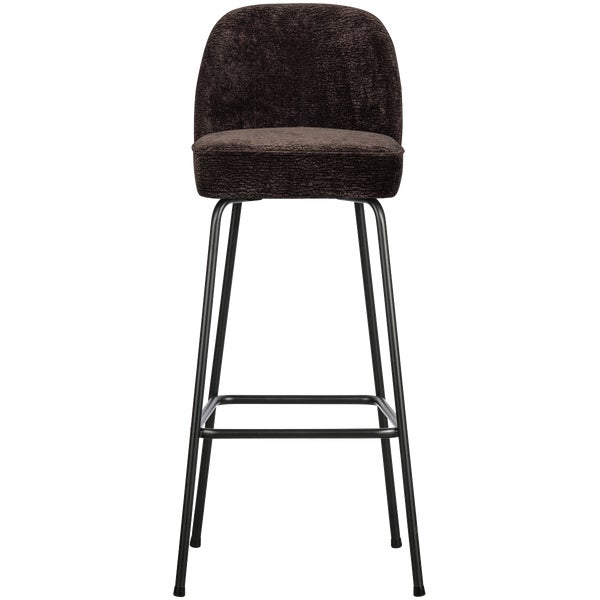 de eekhoorn VOGUE BARSTOEL 80 CM 3D CHENILLE DONKERBRUIN