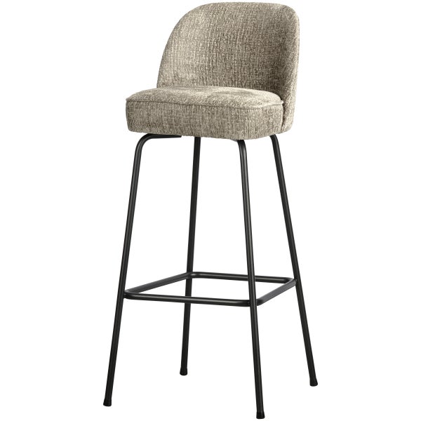 De Eekhoorn VOGUE BARSTOEL 80 CM STRUCTURE VELVET WHEATFIELD
