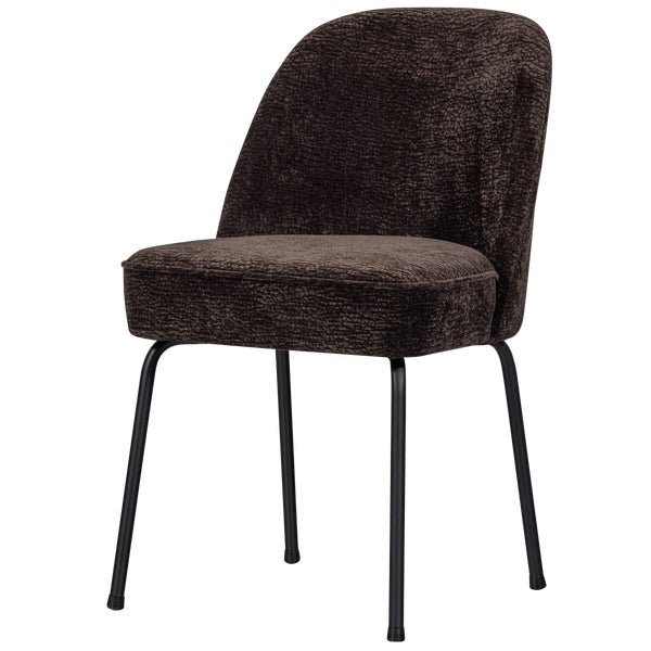 De Eekhoorn VOGUE EETKAMERSTOEL 3D CHENILLE DONKERBRUIN