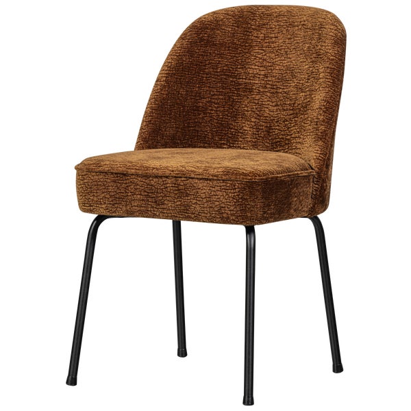 De Eekhoorn VOGUE EETKAMERSTOEL 3D CHENILLE MIDDENBRUIN