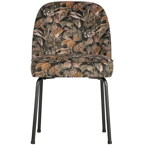 de eekhoorn VOGUE EETKAMERSTOEL VELVET BOUQUET ZWART