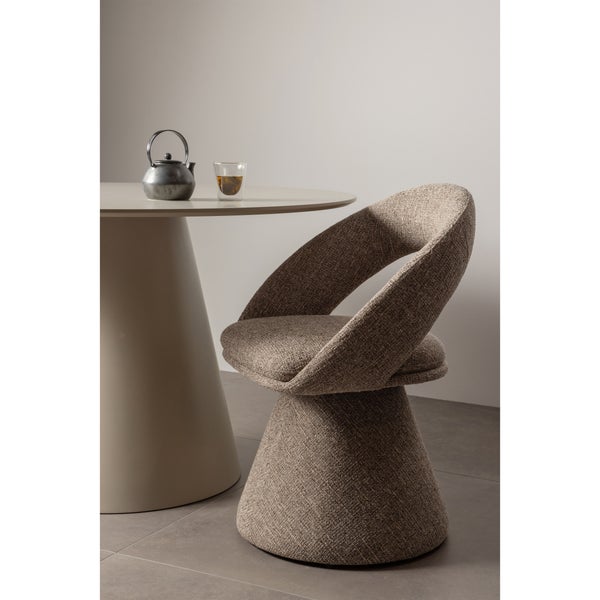 De Eekhoorn WINTER DRAAIBARE EETKAMERSTOEL NATUREL MELANGE