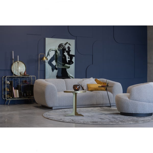 De Eekhoorn WOOLLY DRAAIFAUTEUIL BOUCLÉ NATUREL MELANGE