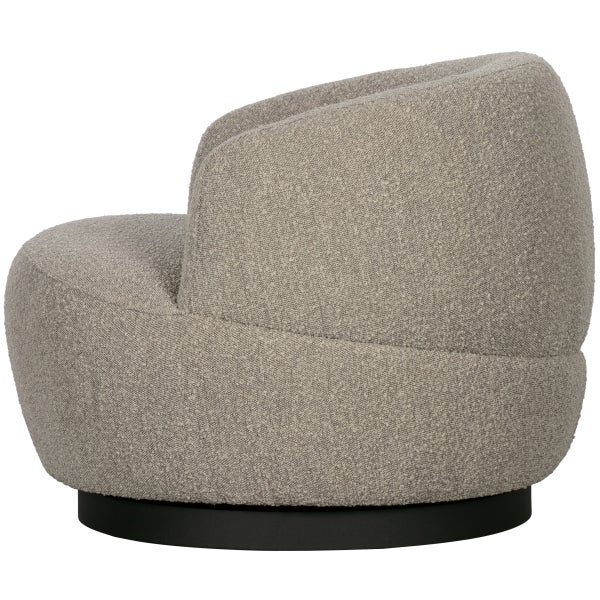 de eekhoorn WOOLLY DRAAIFAUTEUIL BOUCLÉ NATUREL MELANGE
