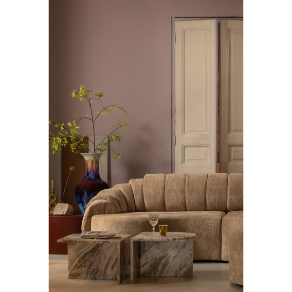 De Eekhoorn XHAIL RECHTHOEK BIJZETTAFEL MARMER NATUREL