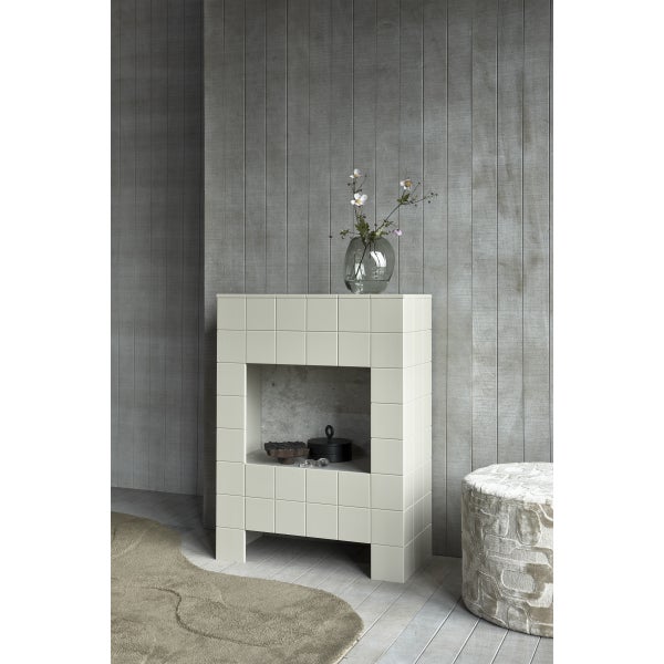 De Eekhoorn YAGO POEF VISCOSE DESSIN NATUREL 43XØ60 CM