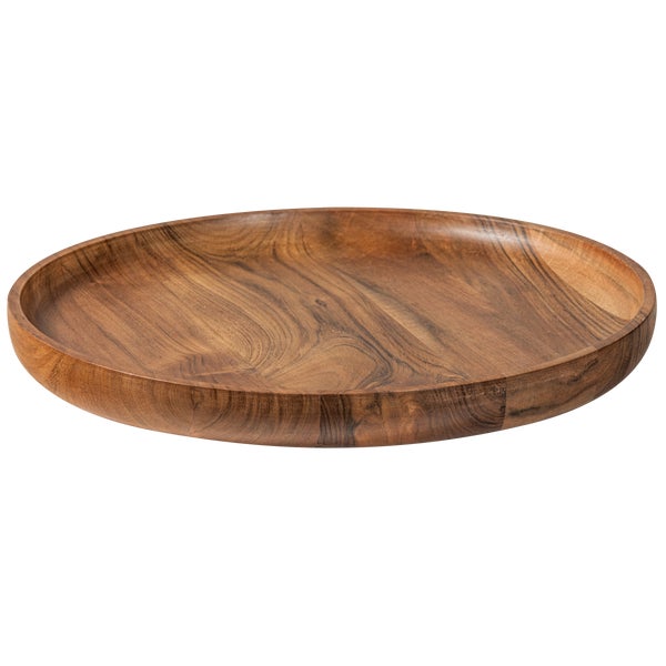 De Eekhoorn YUKI SERVEERPLANK ROND ACACIA HOUT NATUREL