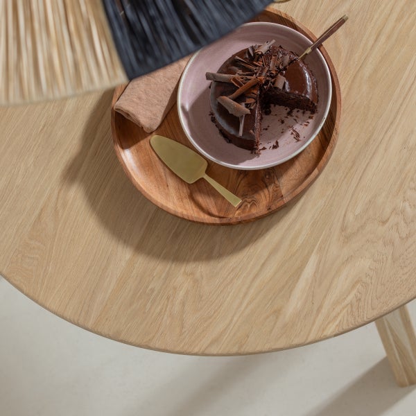 De Eekhoorn YUKI SERVEERPLANK ROND ACACIA HOUT NATUREL