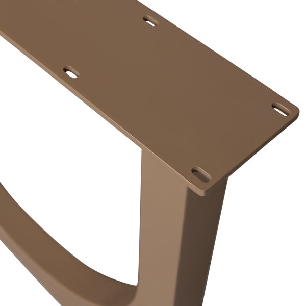 De Eekhoorn ZAANDAM DESIGN POOT METAAL DONKER ZAND 1 STUKS