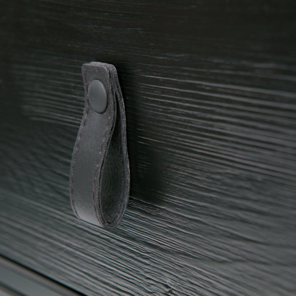 De Eekhoorn ZOLA NACHTKASTJE MET LADE GEBORSTELD DIEPZWART [fsc]