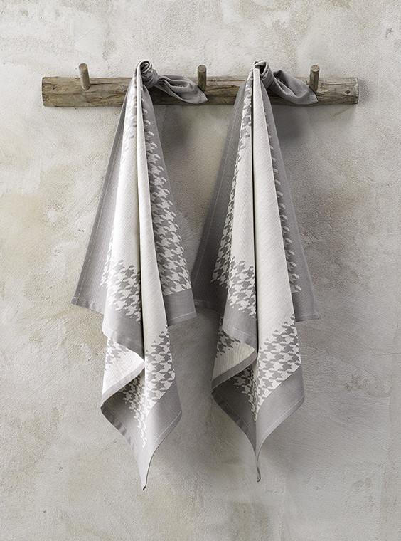 de witte lietaer Keuken pied de poule Keukenlinnen pied de poule