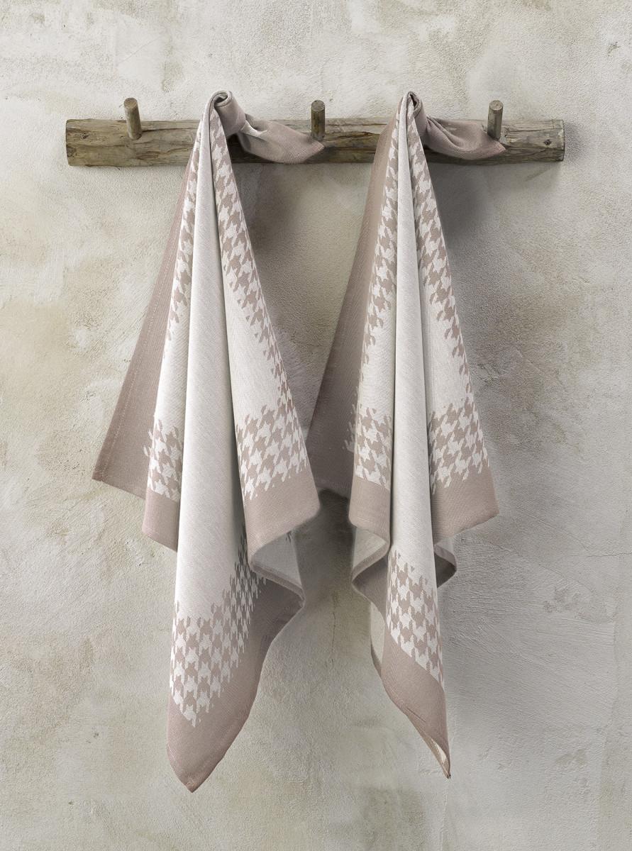 de witte lietaer Keuken pied de poule Keukenlinnen pied de poule