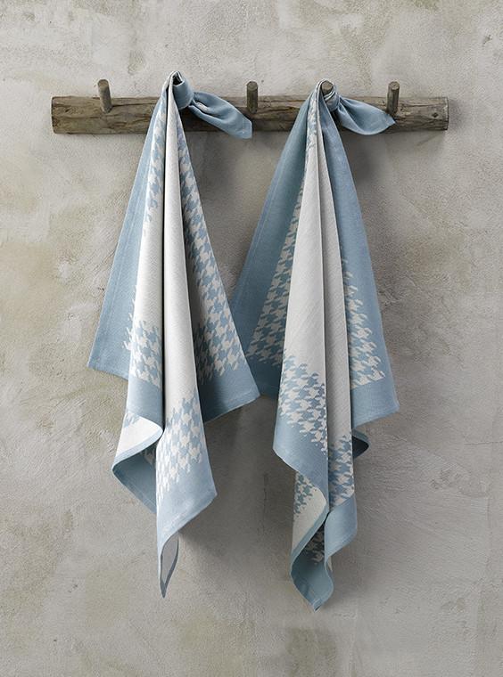 de witte lietaer Keuken pied de poule Keukenlinnen pied de poule