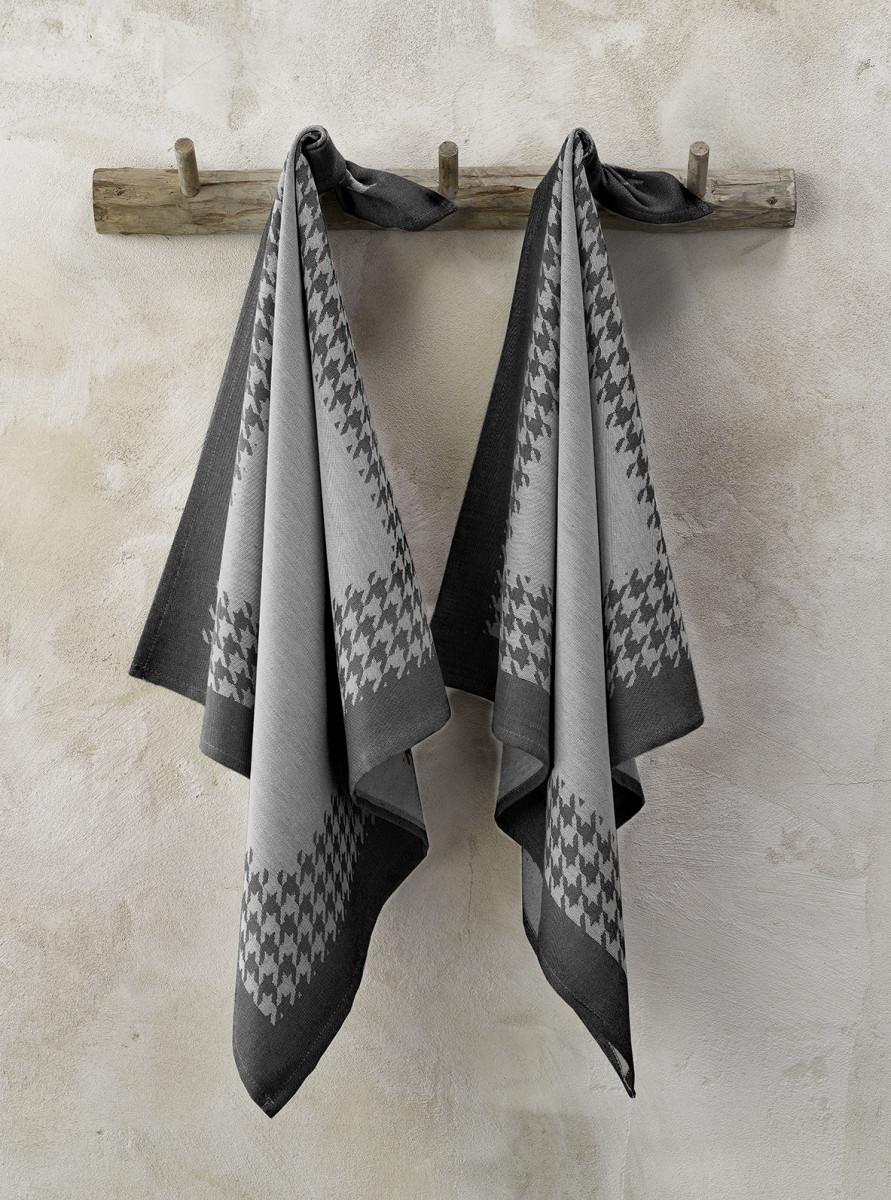 de witte lietaer Keuken pied de poule Keukenlinnen pied de poule