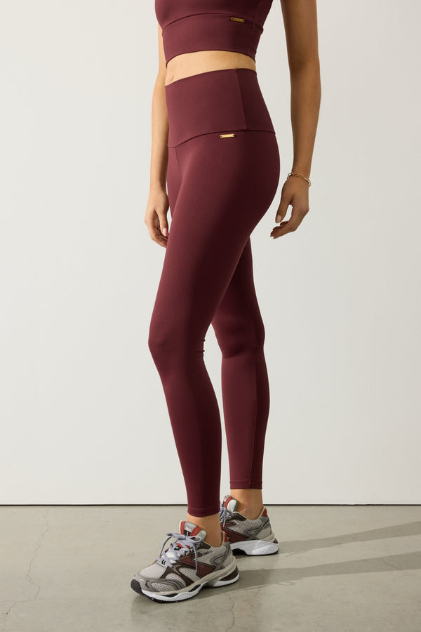 deblon sports Classic Leggings High Waistband Bordeaux
