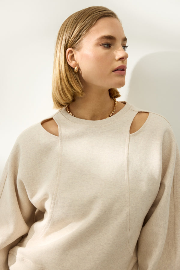 deblon sports Amelie Sweater Sand Melange