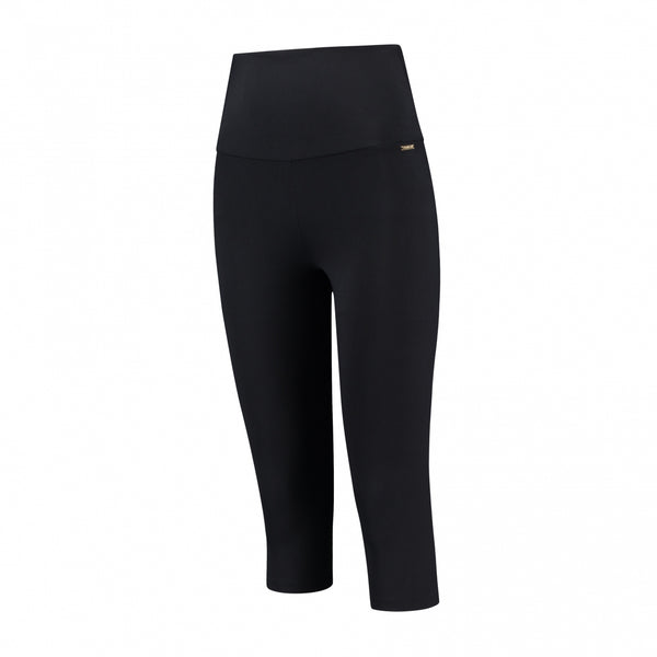 deblon sports Capri Leggings High Waistband Black