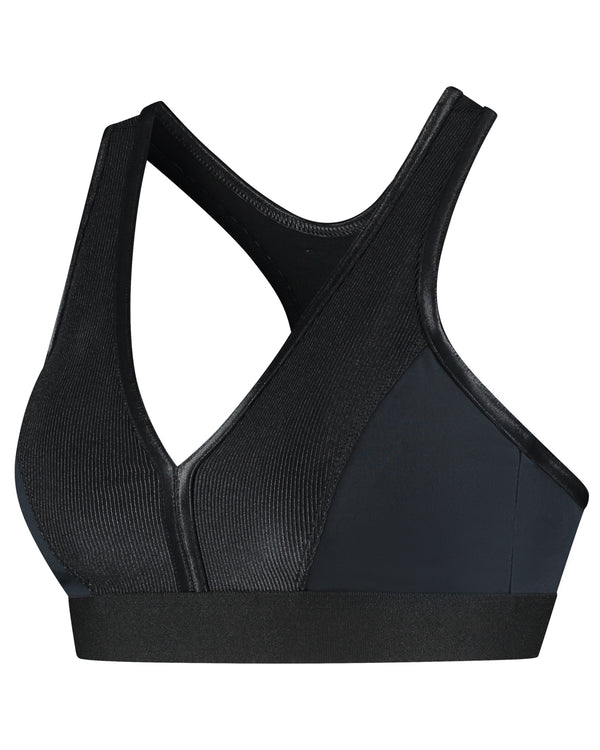 deblon sports Charlie Bra Top Rib Black