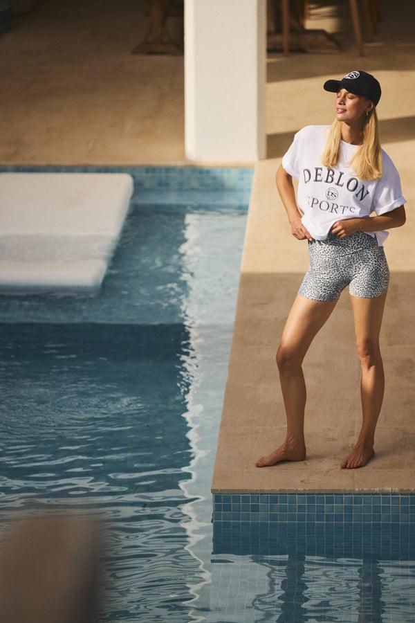 deblon sports Noa Shorts Cheetah Summer Blue