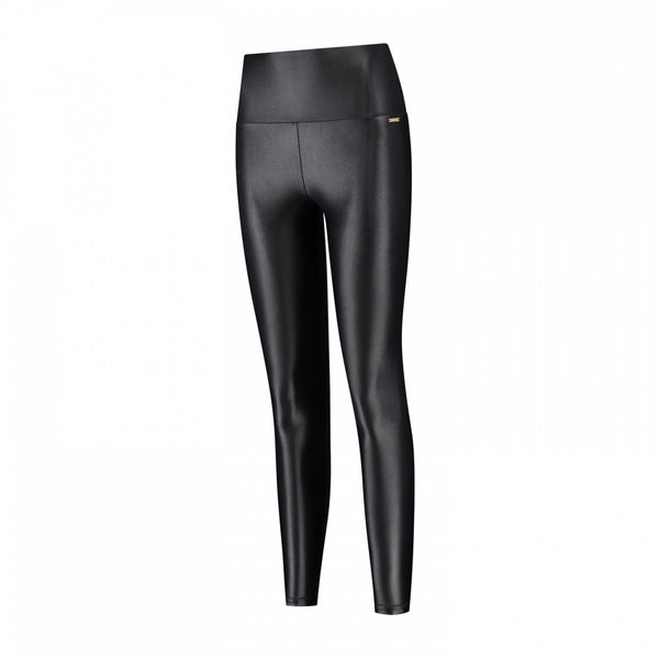 deblon sports Shine-legging hoge tailleband Black