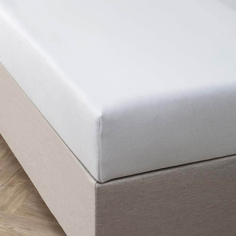 dekbed discounter Bamboe Jersey Hoeslaken - Wit