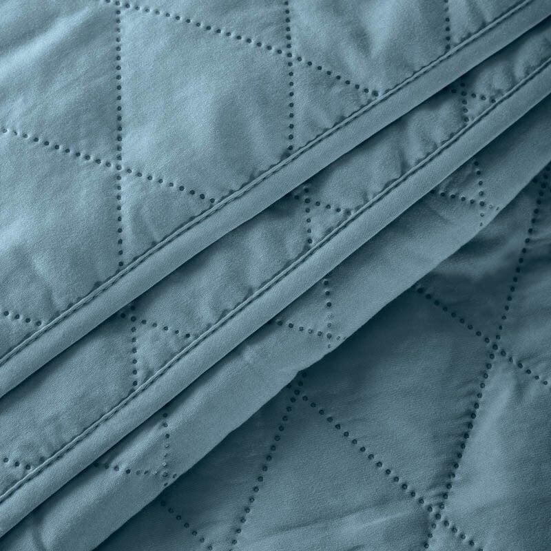 Dekbed Discounter Bedsprei Ultrasonic Ruit - Blauw