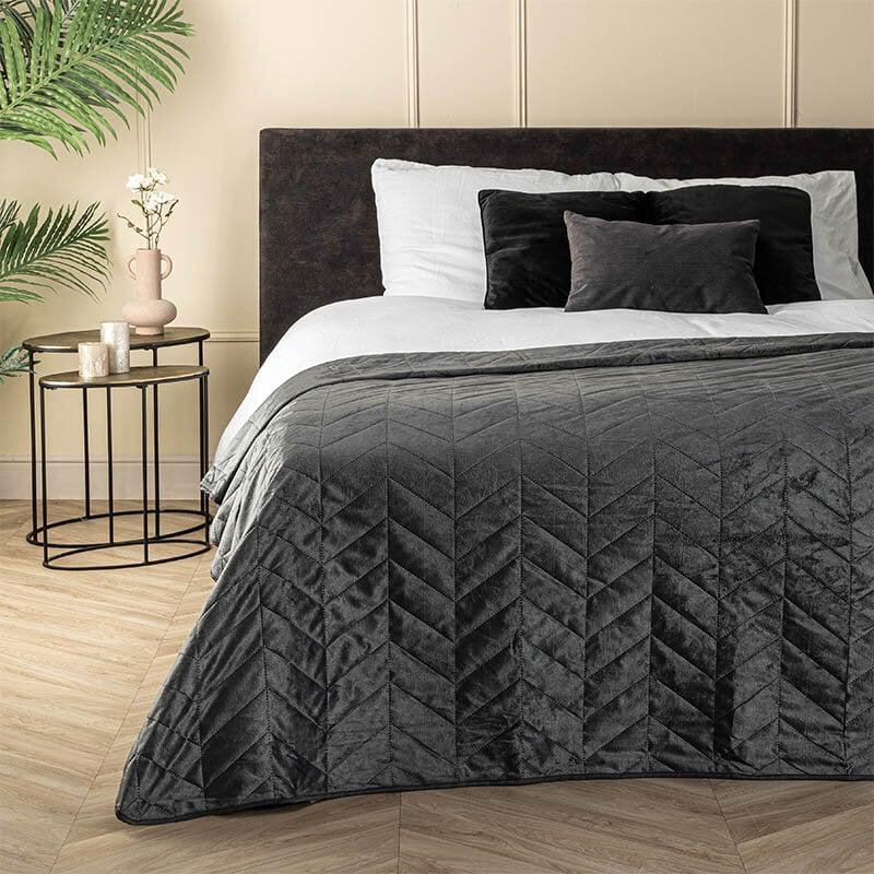 dekbed discounter Bedsprei Velvet Prisma - Antraciet