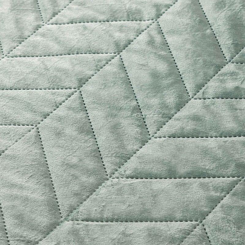 Dekbed Discounter Bedsprei Velvet Prisma - Groen