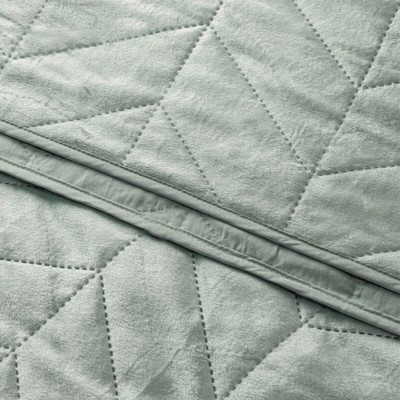 Dekbed Discounter Bedsprei Velvet Prisma - Groen