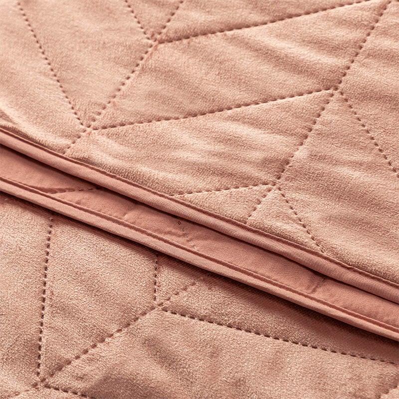 Dekbed Discounter Bedsprei Velvet Prisma - Roze